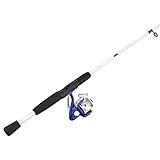 Zebco Folds of Honor Special Edition Spinning Reel and Fishing Rod Combo,  6-Foot 2-Piece Fiberglass Fishing Pole, EVA Handle, Size 20 Reel