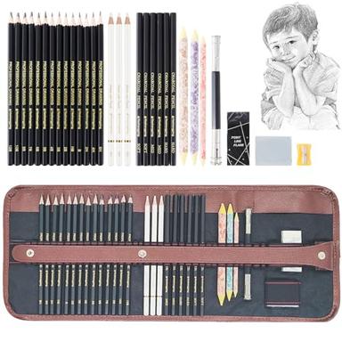 Mxculior 71-Piece Art Supplies -Sketch Set,Painting,Coloring and