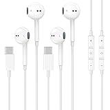 2 Pack IPhone Headphones Wired Lightning Earphones, Stereo