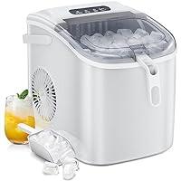 Ice Makers Countertop, Self-Cleaning Function, Portable Electric Ice Cube Maker  Machine, 9 Pebble Ice Ready